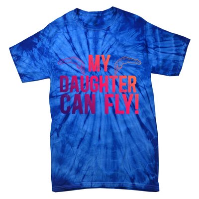 My Daughter Swim Dad Of A Swimmer Father Swimming Dad Gift Tie-Dye T-Shirt