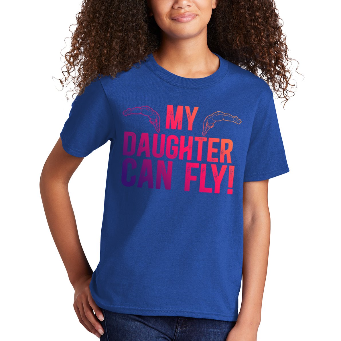 My Daughter Swim Dad Of A Swimmer Father Swimming Dad Gift Kids T-Shirt