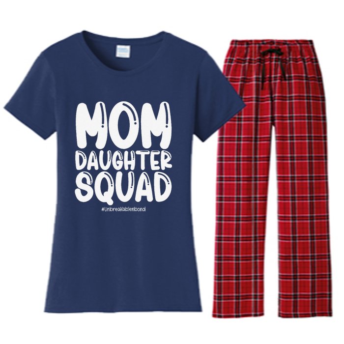 Mom Daughter Squad Mom And Daughter Women's Flannel Pajama Set