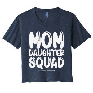 Mom Daughter Squad Mom And Daughter Women's Crop Top Tee