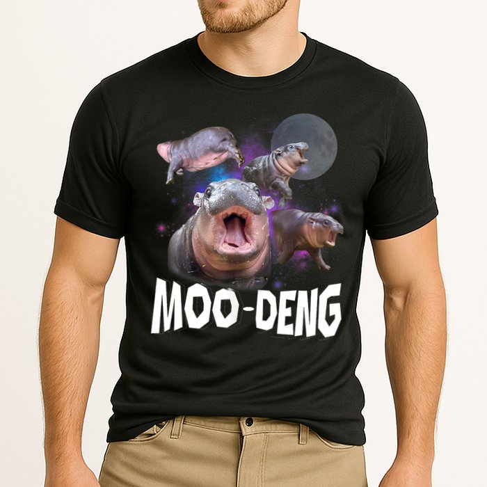 Moo Deng Space Hippo Performance Shirt