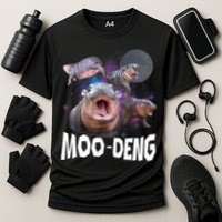 Moo Deng Space Hippo Performance Shirt