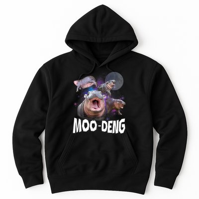 Moo Deng Space Hippo Hoodie