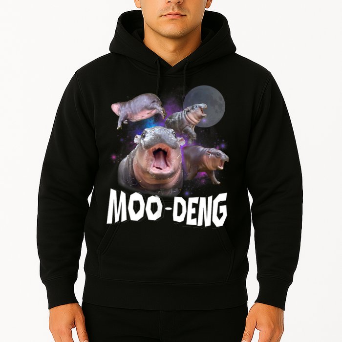 Moo Deng Space Hippo Hoodie