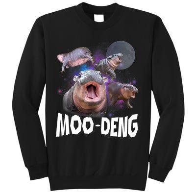 Moo Deng Space Hippo Sweatshirt