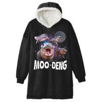 Moo Deng Space Hippo Hooded Wearable Blanket