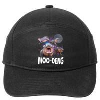 Moo Deng Space Hippo 7-Panel Snapback Hat
