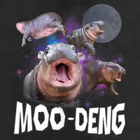 Moo Deng Space Hippo Adult Drive Performance Visor