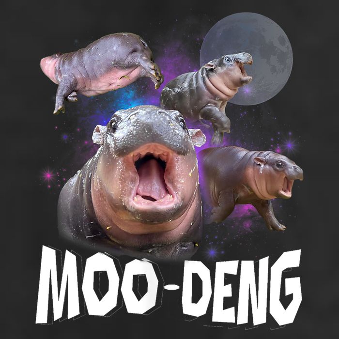 Moo Deng Space Hippo Adult Drive Performance Visor