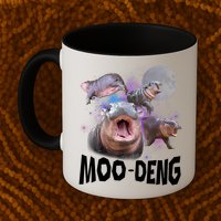 Moo Deng Space Hippo Mug