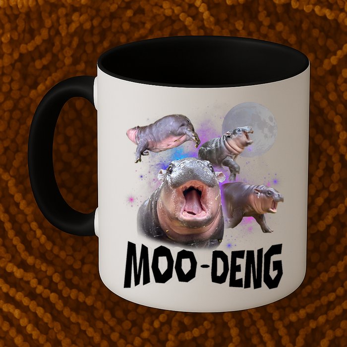 Moo Deng Space Hippo Mug