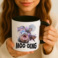 Moo Deng Space Hippo Mug