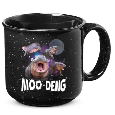 Moo Deng Space Hippo 15oz Campfire Ceramic Mug