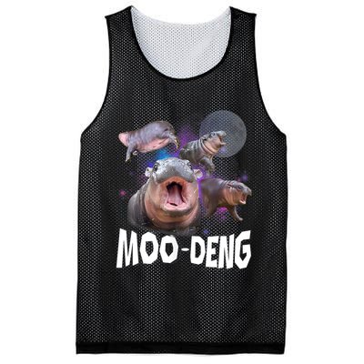 Moo Deng Space Hippo Mesh Reversible Basketball Jersey Tank