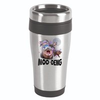 Moo Deng Space Hippo 16oz Travel Tumbler