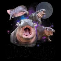 Moo Deng Space Hippo 16oz Travel Tumbler