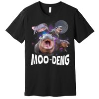 Moo Deng Space Hippo Premium T-Shirt