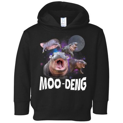 Moo Deng Space Hippo Toddler Hoodie