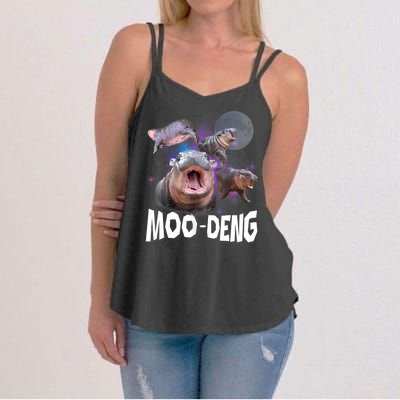 Moo Deng Space Hippo Women's Strappy Tank