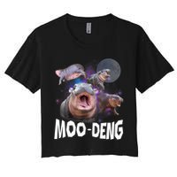Moo Deng Space Hippo Crop Top
