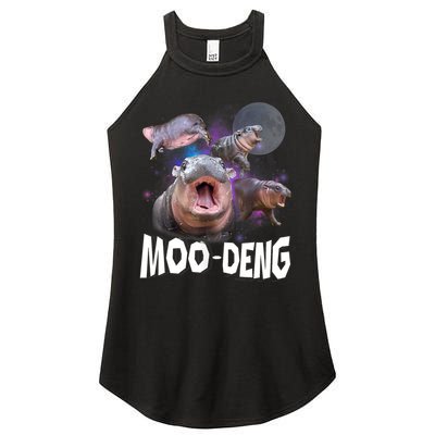 Moo Deng Space Hippo Women's Perfect Tri Rocker Tank