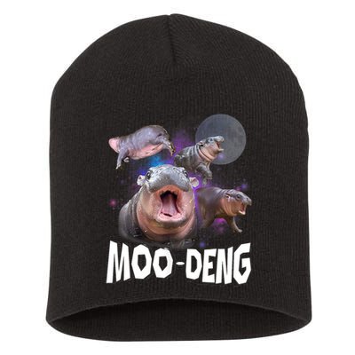 Moo Deng Space Hippo Short Acrylic Beanie