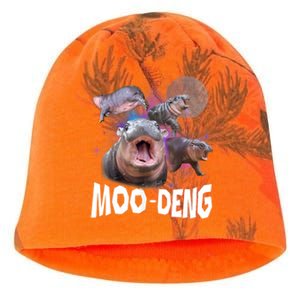 Moo Deng Space Hippo Kati - Camo Knit Beanie