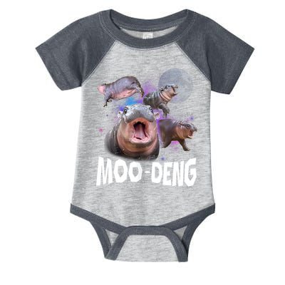 Moo Deng Space Hippo Infant Baby Jersey Bodysuit