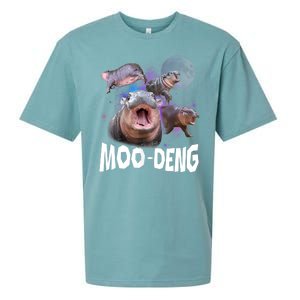 Moo Deng Space Hippo Sueded Cloud Jersey T-Shirt