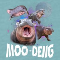 Moo Deng Space Hippo Sueded Cloud Jersey T-Shirt