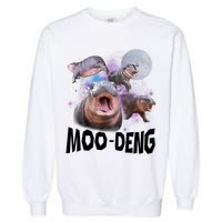 Moo Deng Space Hippo Garment-Dyed Sweatshirt