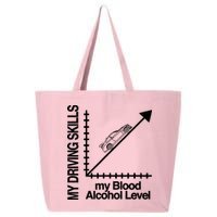 My Driving Skills My Blood Alcohol Level Funny Design 25L Jumbo Tote