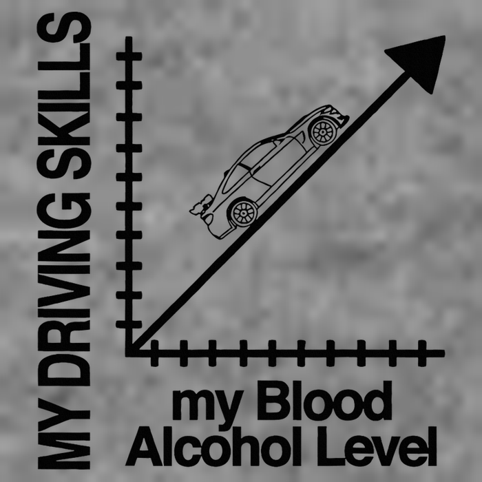 My Driving Skills My Blood Alcohol Level Funny Design Tall Sweatshirt