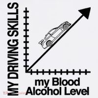 My Driving Skills My Blood Alcohol Level Funny Design Tall T-Shirt