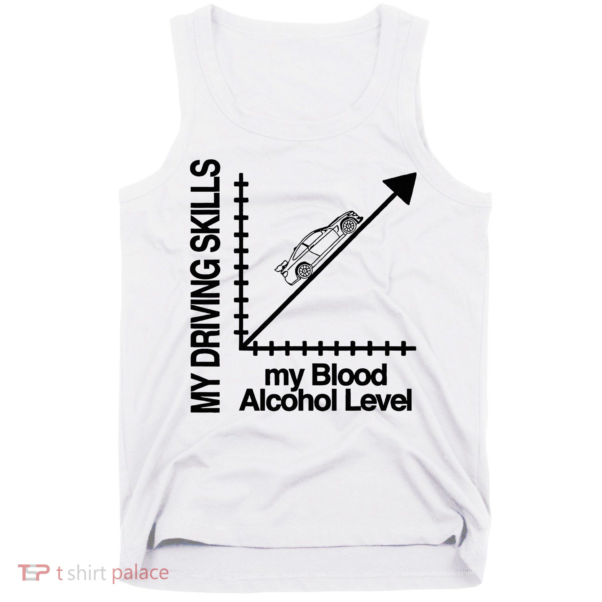 My Driving Skills My Blood Alcohol Level Funny Design Tank Top