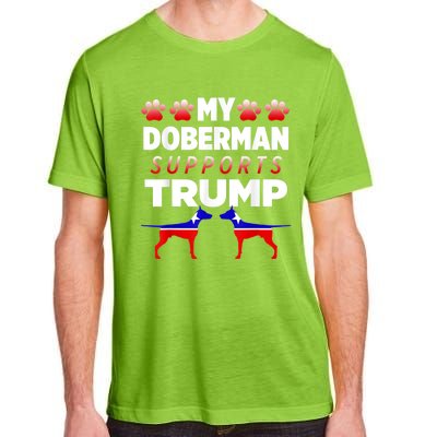 My Doberman Supports Trump 2024 Election Gift For Dog Owners Adult ChromaSoft Performance T-Shirt