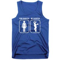 My Daughter Softball Dad Of A Softball Player Father Gift Tank Top