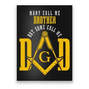 Mason Dad Square & Compass Masonic Shriner Freemason Poster