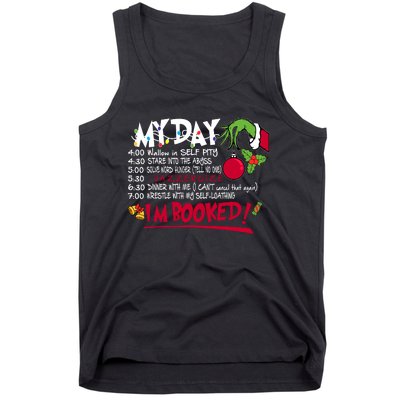 My Day Schedule I’M Booked Christmas Merry Christmas Tank Top