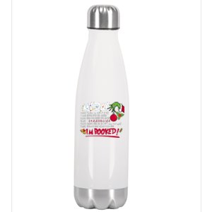 My Day Schedule I’M Booked Christmas Merry Christmas Stainless Steel Insulated Water Bottle