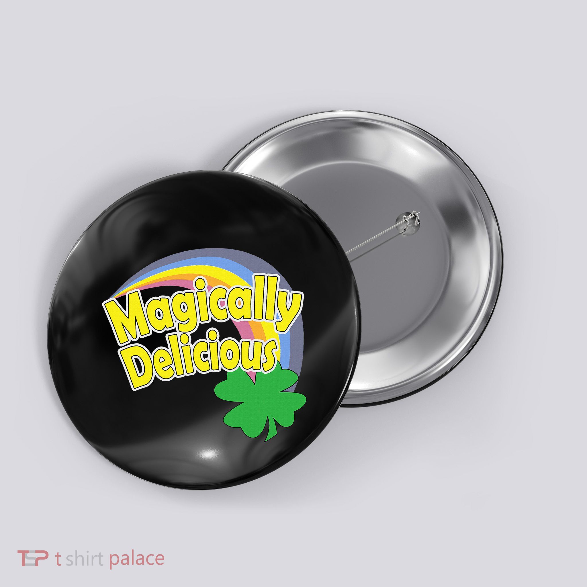 Magically Delicious St. Patricks Day Button
