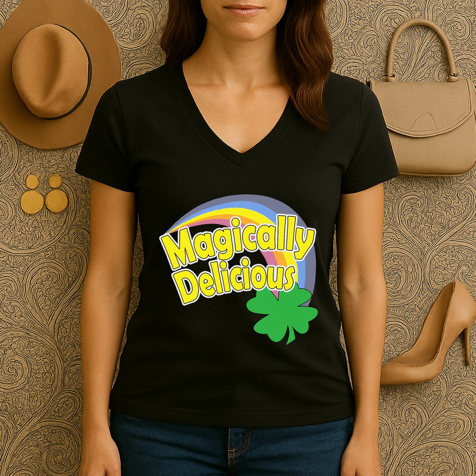 Magically Delicious St. Patricks Day Women's V-Neck T-Shirt