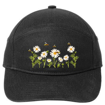 Marguerites Daisy Summer Daisies Flower Garden Gardeners 7-Panel Snapback Hat