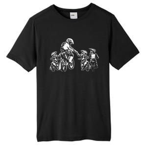 Motocross Dad & Son Trail Bikers MTB Bicycle Fathers Day Tall Fusion ChromaSoft Performance T-Shirt