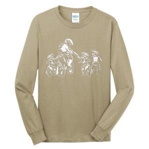 Motocross Dad & Son Trail Bikers MTB Bicycle Fathers Day Tall Long Sleeve T-Shirt