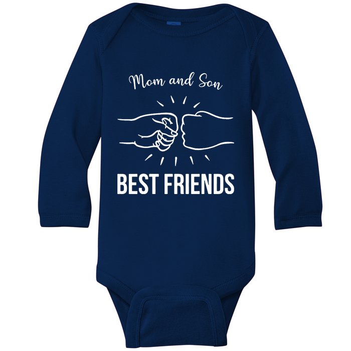 Mum Dad Son Mothers Day Fathers Day Baby Long Sleeve Bodysuit