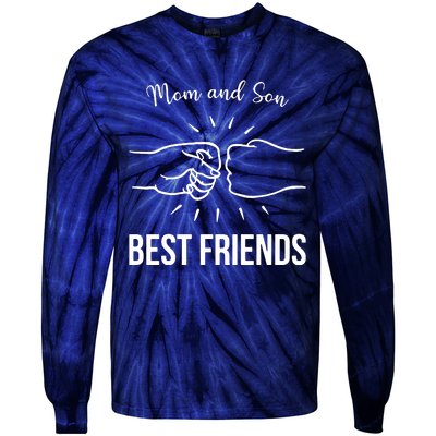 Mum Dad Son Mothers Day Fathers Day Tie-Dye Long Sleeve Shirt