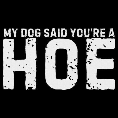 My Dog Said YouRe A Hoe Funny Saying V Neck T-Shirt
