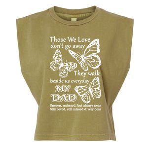 My Dad Still Loved Missed In Memory Of Dad Sympathy Gift Garment-Dyed Women's Muscle Tee