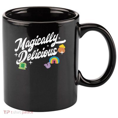 Magically Delicious St Patrick's Day Lucky Charm 11oz C Handle Ceramic Mug